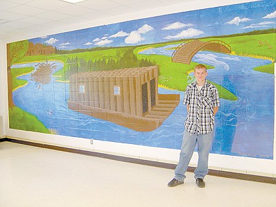 CLHS grad transforms wall into artwork at TF Elementary