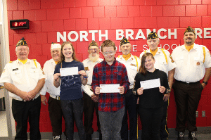 North Branch Patriot Pen and Voice of Democracy winners  announced