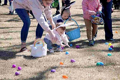 Easter Egg hunts squeeze in before bad weather