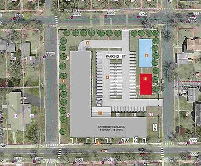 North Branch Council sees concept for old Main Street School lot