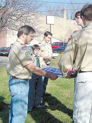 Eagle Scout pitches in