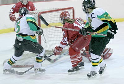 Wildcat girl pucksters go 1-2 against tough opponents