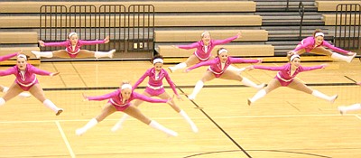 Dance teams pour their hearts out