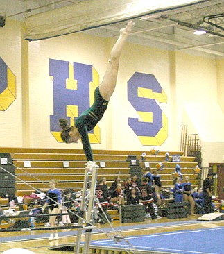Chisago Lakes/North Branch gymnastics compete at sections 