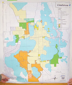 Annexation plan adopted by Lindstrom Council laying out priority growth areas