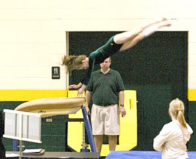 Wildcat gymnastics end season with two victories, next up sections