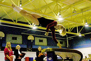 Viking gymnasts complete regular season. Sections next