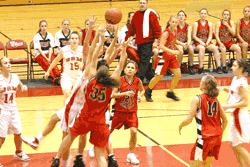 Viking girls coach sees improvement in loss to St. Francis 