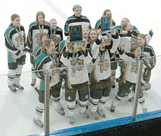 U12 hockey girls off to state