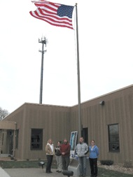 TRIO Wolf Creek dedicates flag