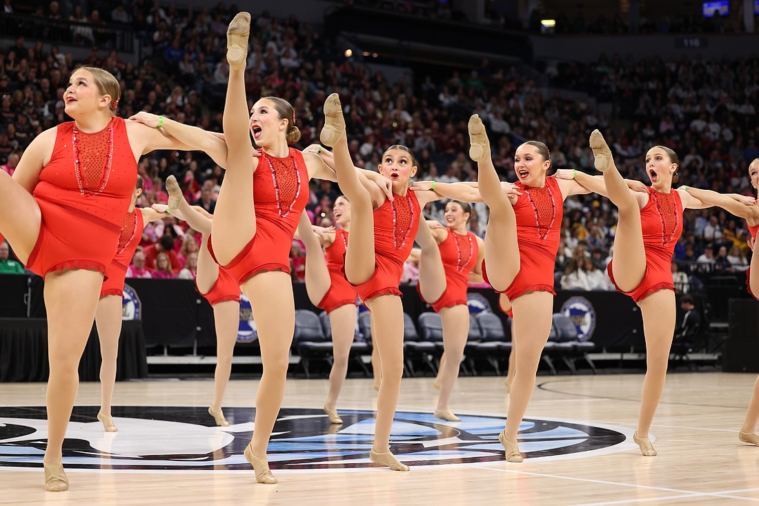 Minneapolis, Minnesota - February 15, 2025:\n2025 MSHSL Dance High Kick AA Qualifying at the Target Center in Minneapolis, Minnesota on February 15, 2025 (Photo by: Jon Namyst / MSHSL)